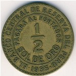 Peru, 1/2 sol, 1935–1941