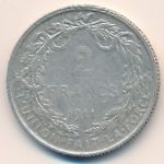 Бельгия, 2 франка (1910–1912 г.)