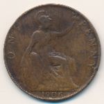 Великобритания, 1 пенни (1906 г.)