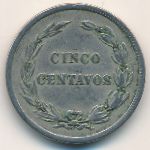 Ecuador, 5 centavos, 1917–1918