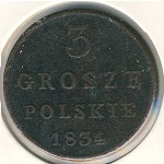 Польша, 3 гроша (1827–1835 г.)