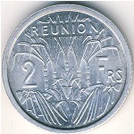 Reunion, 2 francs, 1948–1973