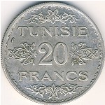 Tunis, 20 francs, 1934–1937