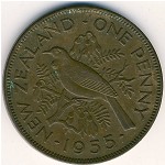 Новая Зеландия, 1 пенни (1953–1956 г.)