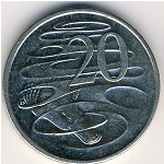 Австралия, 20 центов (1999–2019 г.)