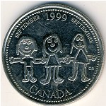 Canada, 25 cents, 1999