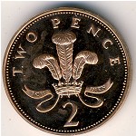 Великобритания, 2 пенса (1982–1984 г.)