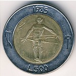 Сан-Марино, 500 лир (1985 г.)