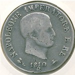 Italy, 5 lire, 1808–1811