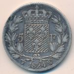 Франция, 5 франков (1816–1824 г.)