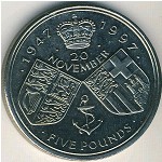 Great Britain, 5 pounds, 1997