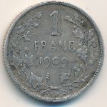 Бельгия, 1 франк (1904–1909 г.)