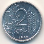 San Marino, 2 lire, 1989