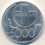 San Marino, 5000 lire, 1998