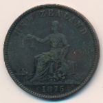 Новая Зеландия, 1 пенни (1875 г.)