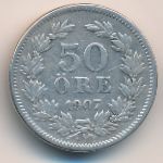 Sweden, 50 ore, 1906–1907