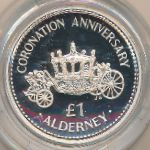 Alderney, 1 pound, 1993