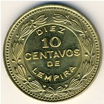 Гондурас, 10 сентаво (1976–1989 г.)