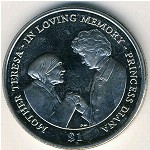 Виргинские острова, 1 доллар (2007 г.)