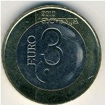Slovenia, 3 euro, 2010