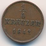 Вюртемберг, 1/4 крейцера (1842–1856 г.)