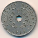 Southern Rhodesia, 1 penny, 1939