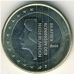 Нидерланды, 1 евро (1999–2006 г.)