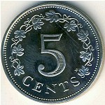 Мальта, 5 центов (1972–1981 г.)