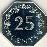 Мальта, 25 центов (1976–1981 г.)