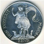 Мальтийский орден., 2 скудо (1965–1966 г.)