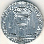 Vatican City, 1 lira, 1950