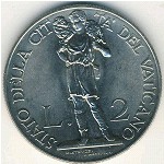 Vatican City, 2 lire, 1939
