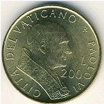 Ватикан, 200 лир (2001 г.)