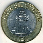 Ватикан, 1000 лир (2000 г.)