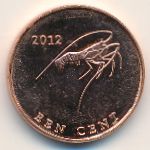 Остров Святого Евстафия., 1 цент (2012 г.)