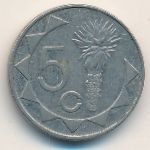 Namibia, 5 cents, 1993–2015