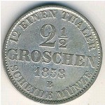 Ольденбург, 2 1/2 гроша (1858 г.)