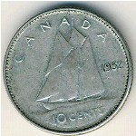 Canada, 10 cents, 1948–1952