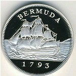 Bermuda Islands, 2 dollars, 1993
