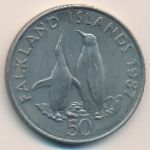 Фолклендские острова, 50 пенсов (1987 г.)