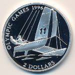 Bahamas, 2 dollars, 1995