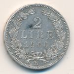 Сан-Марино, 2 лиры (1898–1906 г.)