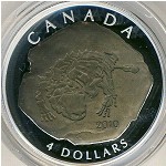 Канада, 4 доллара (2010 г.)