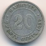 Mauritius, 20 cents, 1877–1899