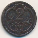 Austria, 2 heller, 1907