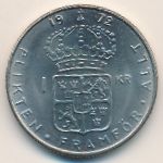 Sweden, 1 krona, 1968–1973