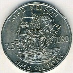 Великобритания., 25 евро (1996 г.)