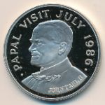 Остров Сент-Люсия, 5 долларов (1986 г.)