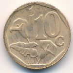 South Africa, 10 cents, 2002