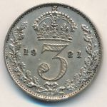 Great Britain, 3 pence, 1920–1927